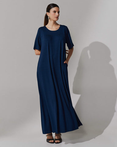 Vestido Vicenza Ashira Azul Marinho