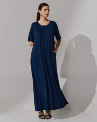Vestido Vicenza Ashira Azul Marinho