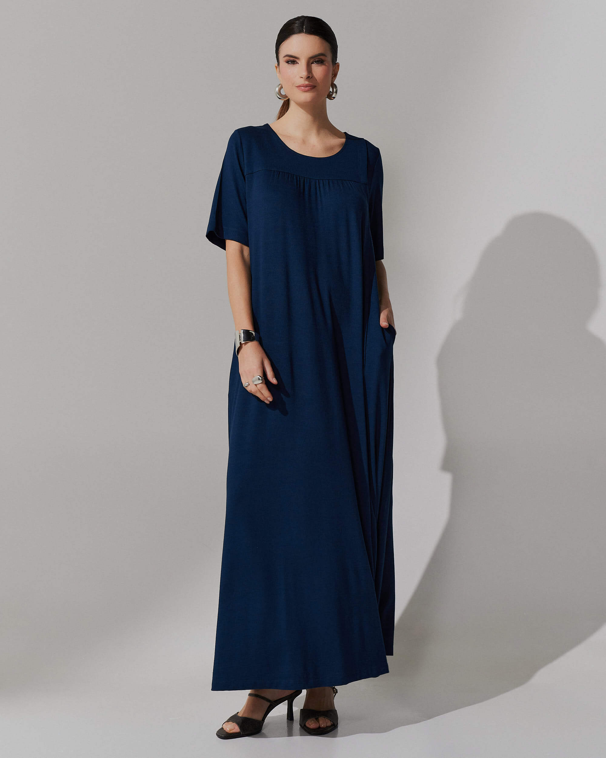 Vestido Vicenza Ashira Azul Marinho