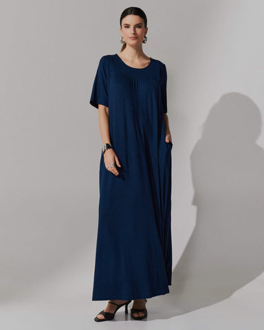 Vestido Vicenza Ashira Azul Marinho