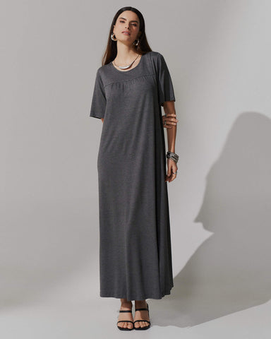 Vestido Vicenza Ashira Mescla Escuro