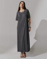Vestido Vicenza Ashira Mescla Escuro