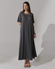 Vestido Vicenza Ashira Mescla Escuro