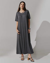 Vestido Vicenza Ashira Mescla Escuro