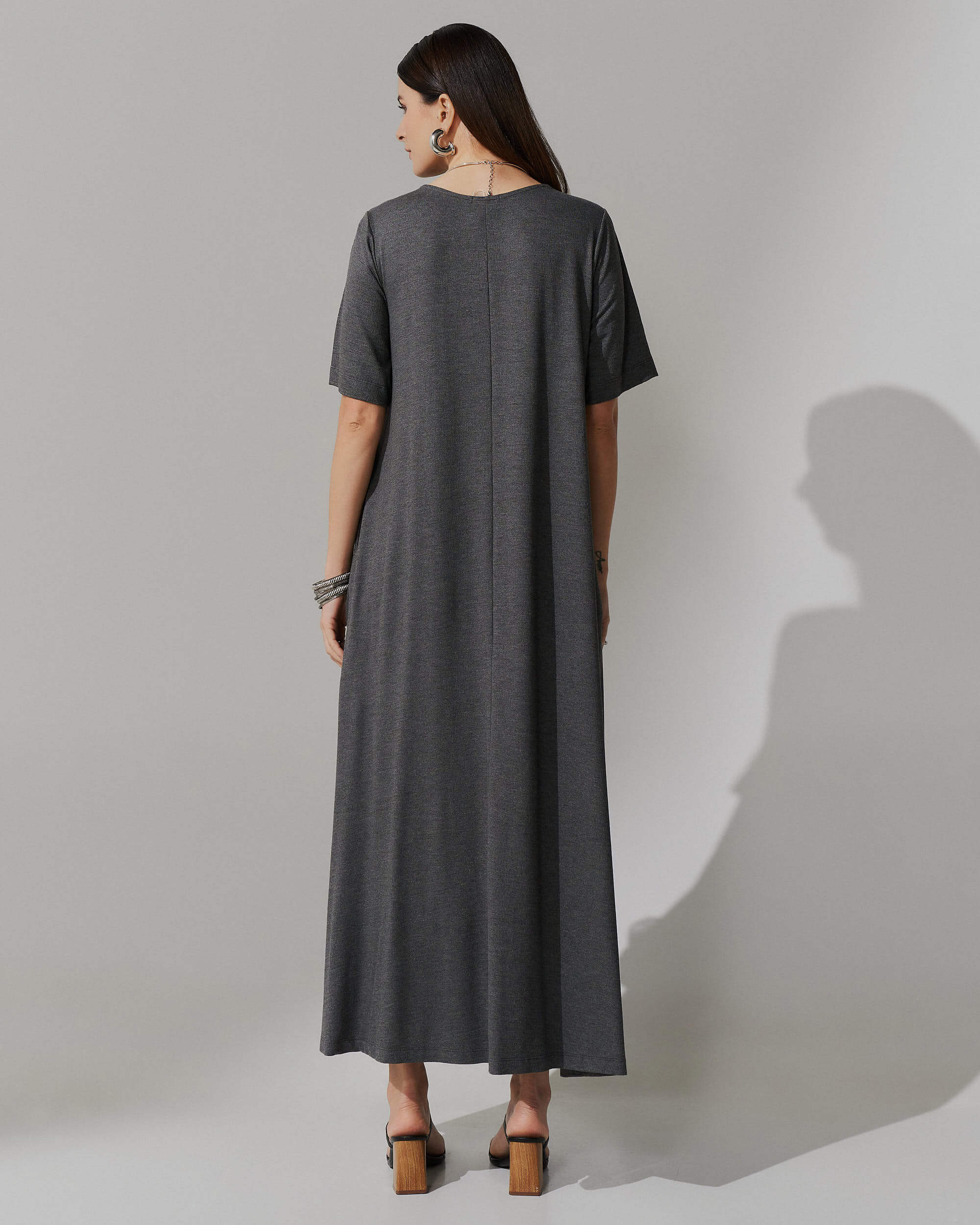 Vestido Vicenza Ashira Mescla Escuro