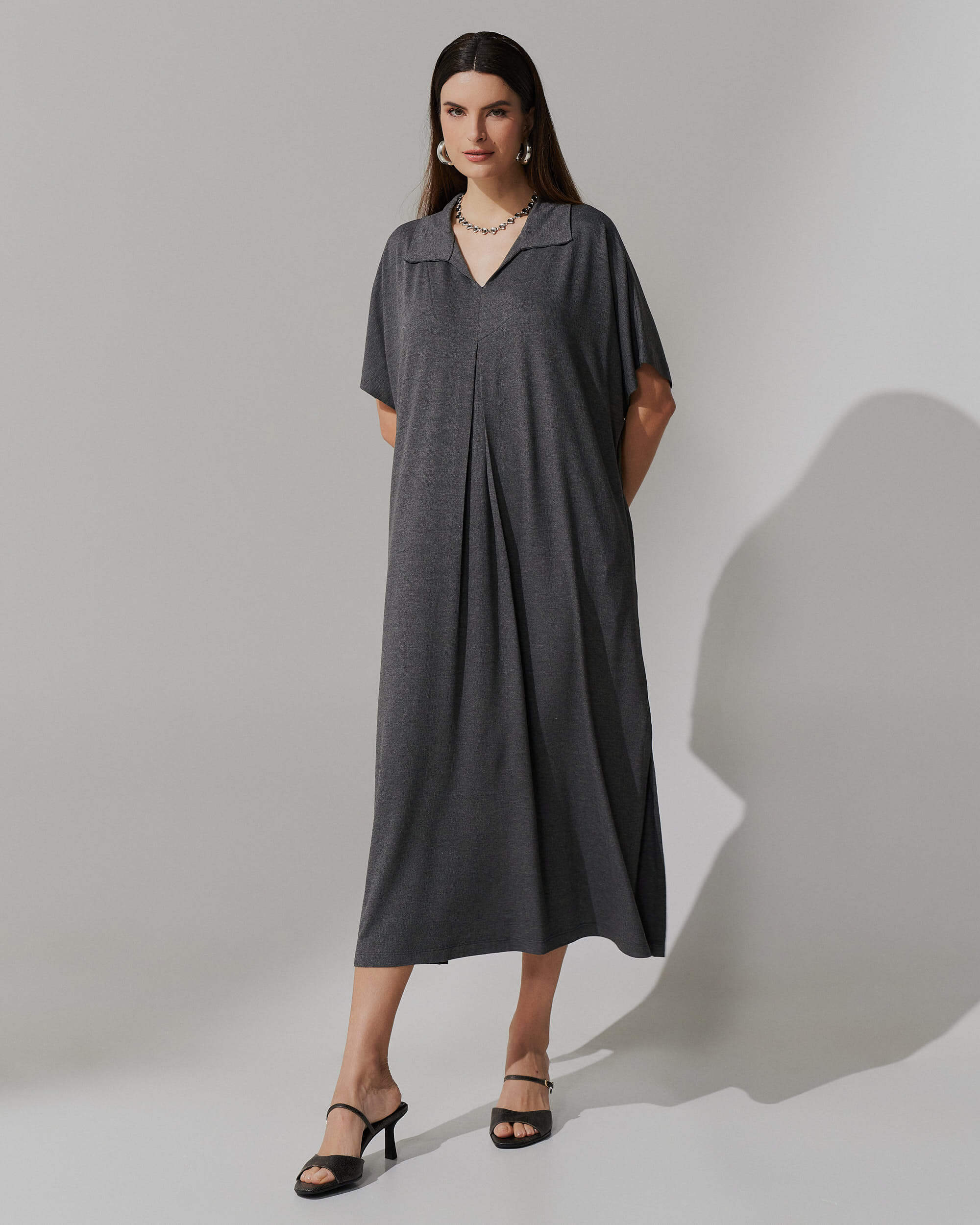 Vestido Vicenza Anne Mescla Escuro