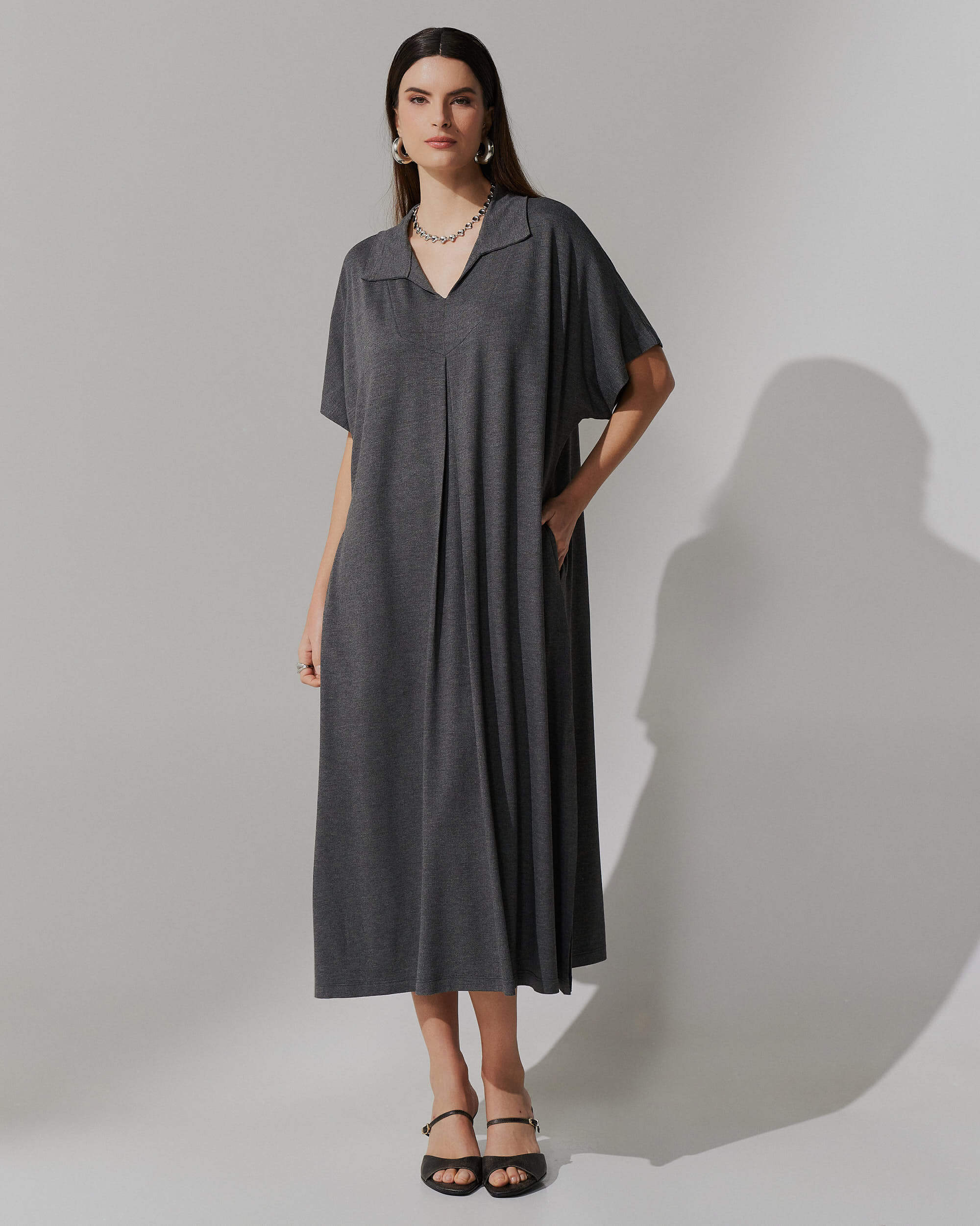 Vestido Vicenza Anne Mescla Escuro