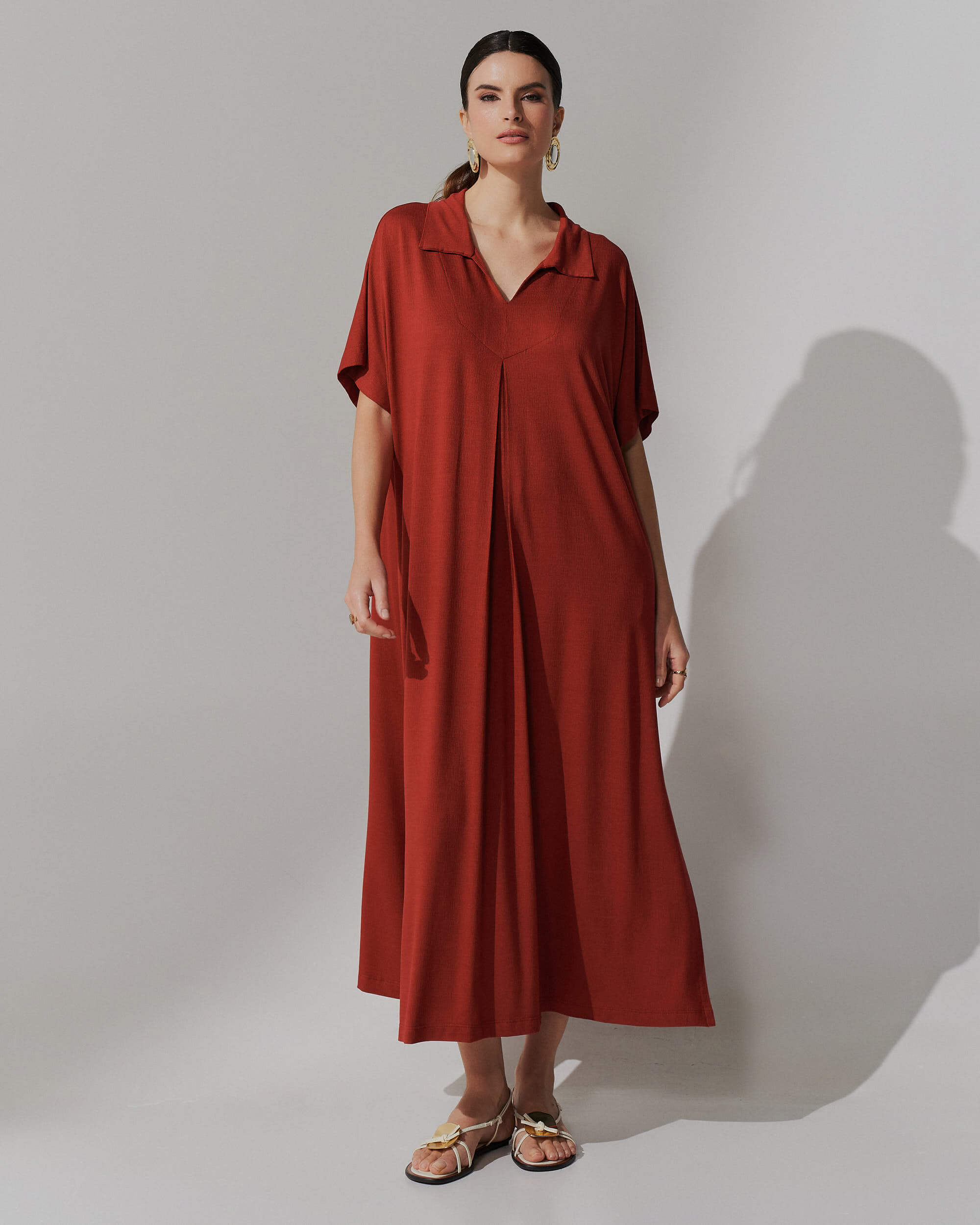 Vestido Vicenza Anne Marrom Galápagos