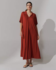 Vestido Vicenza Anne Marrom Galápagos