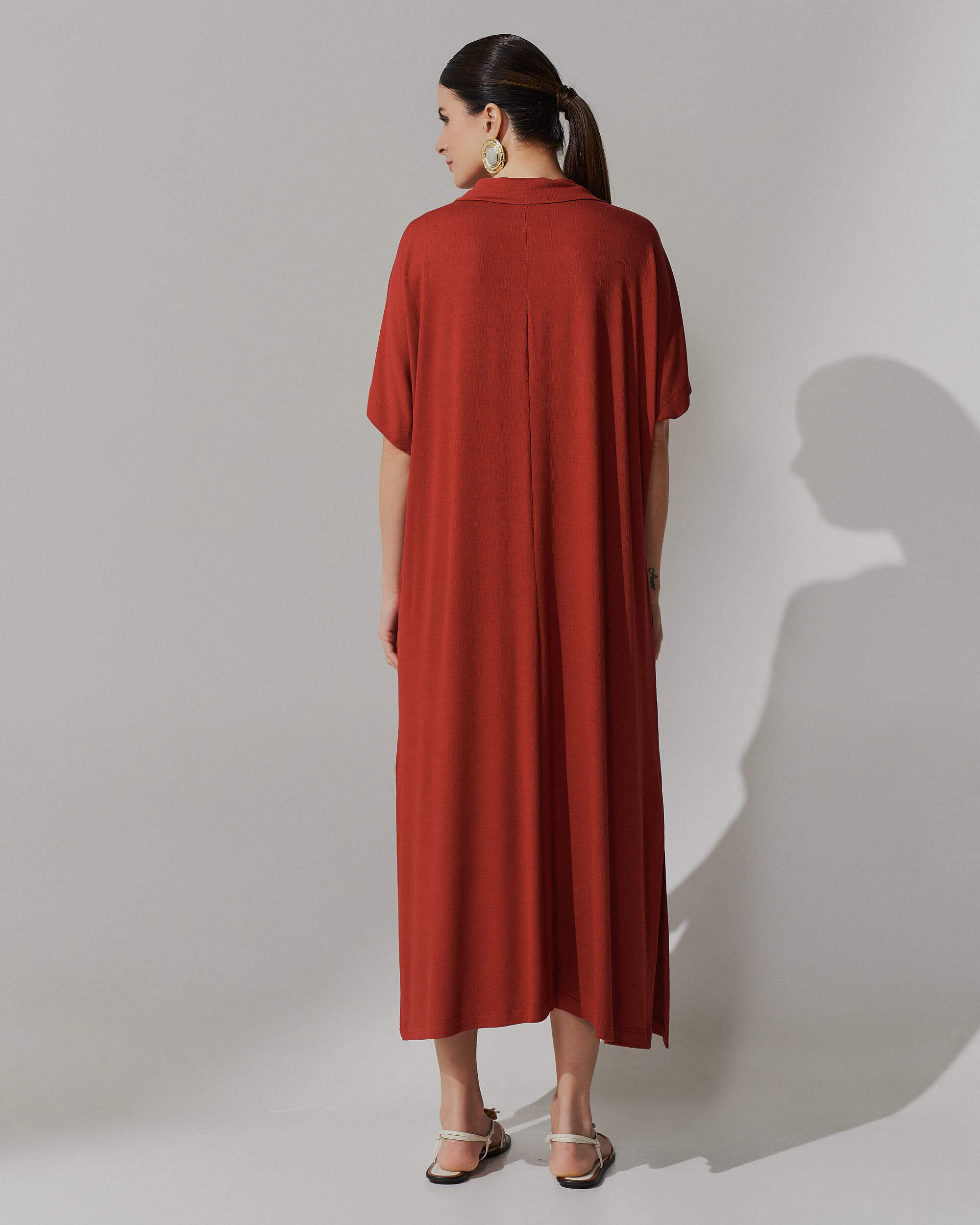 Vestido Vicenza Anne Marrom Galápagos