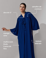 Vestido Vicenza Anastácia Azul Profundo