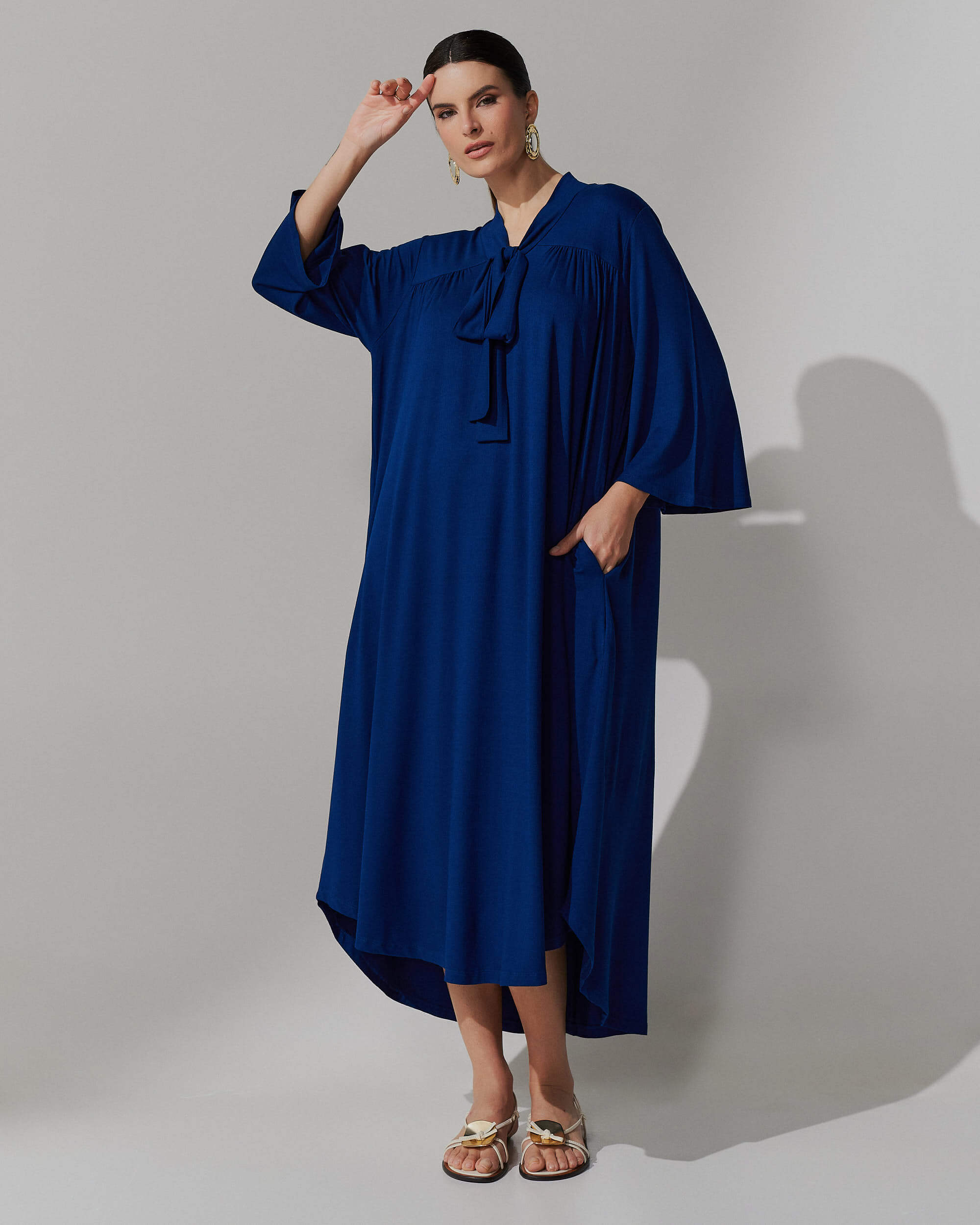 Vestido Vicenza Anastácia Azul Profundo