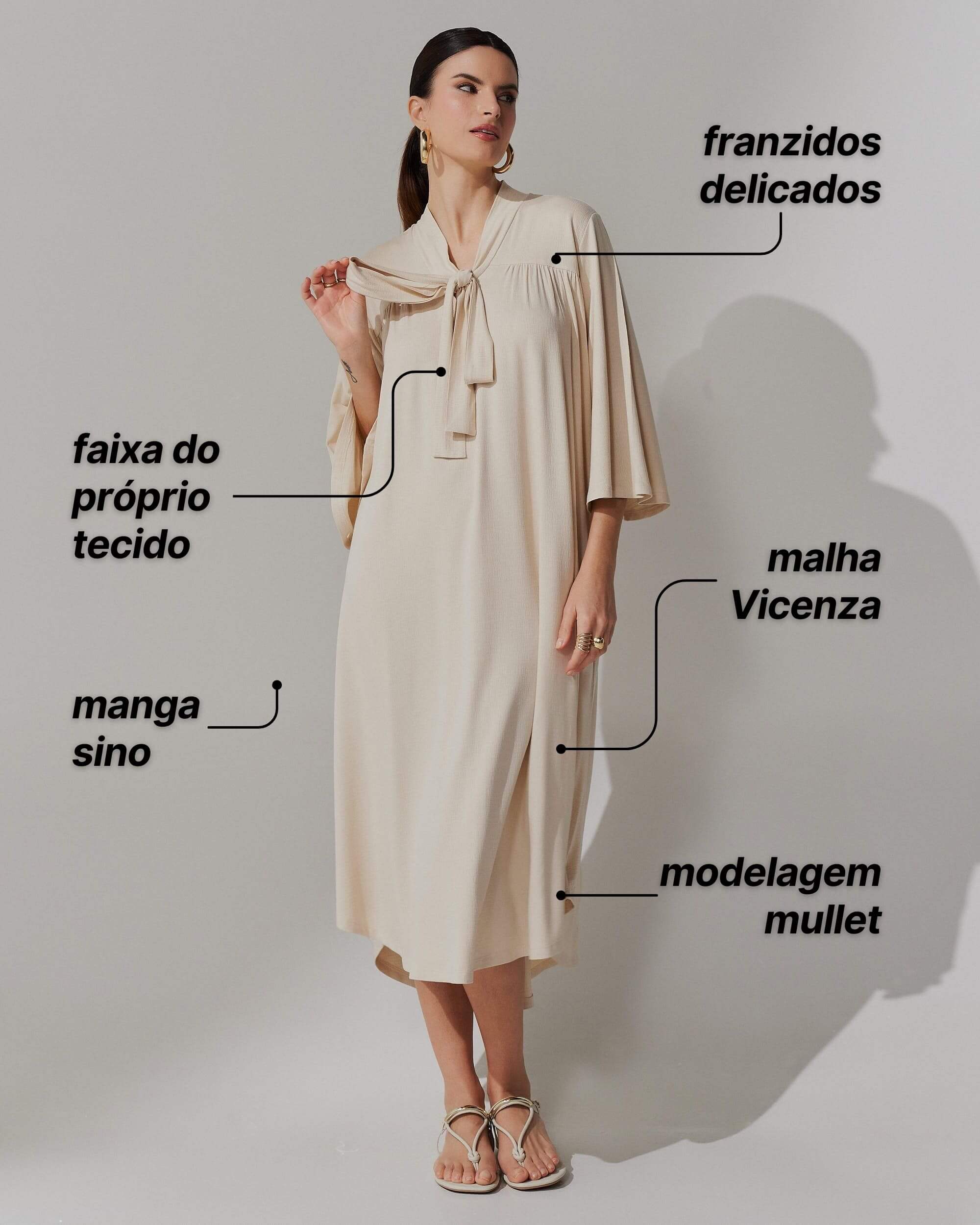 Vestido Vicenza Anastácia Merengue