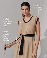 Vestido Vicenza Aera Bege MPB