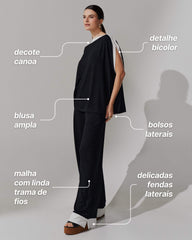 Conjunto Vicenza Afine Preto