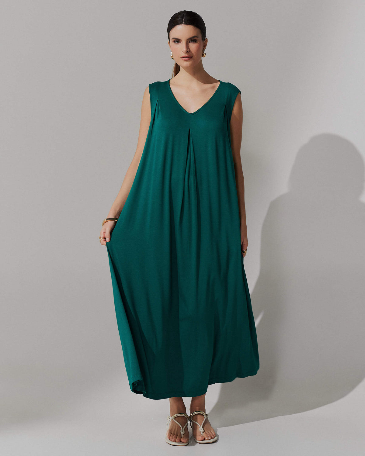 Vestido Agnela Verde Castanheira