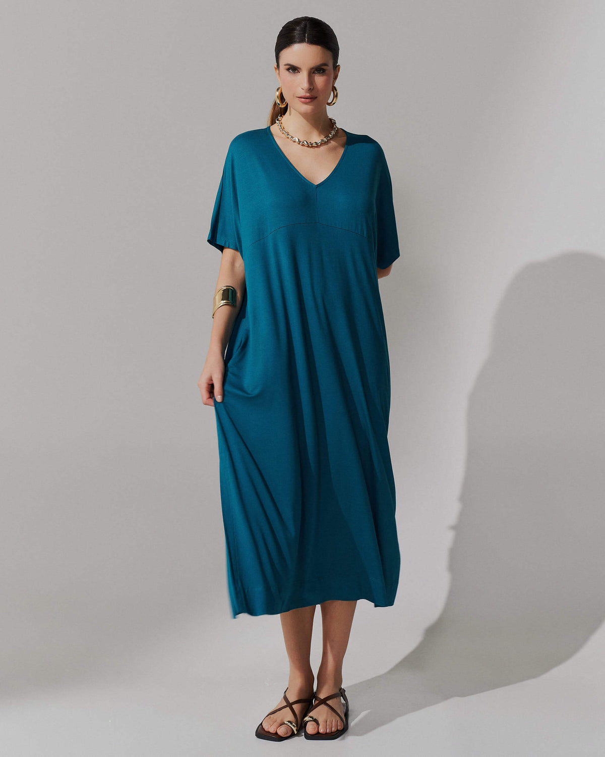 Vestido Apolina Azul Gótico
