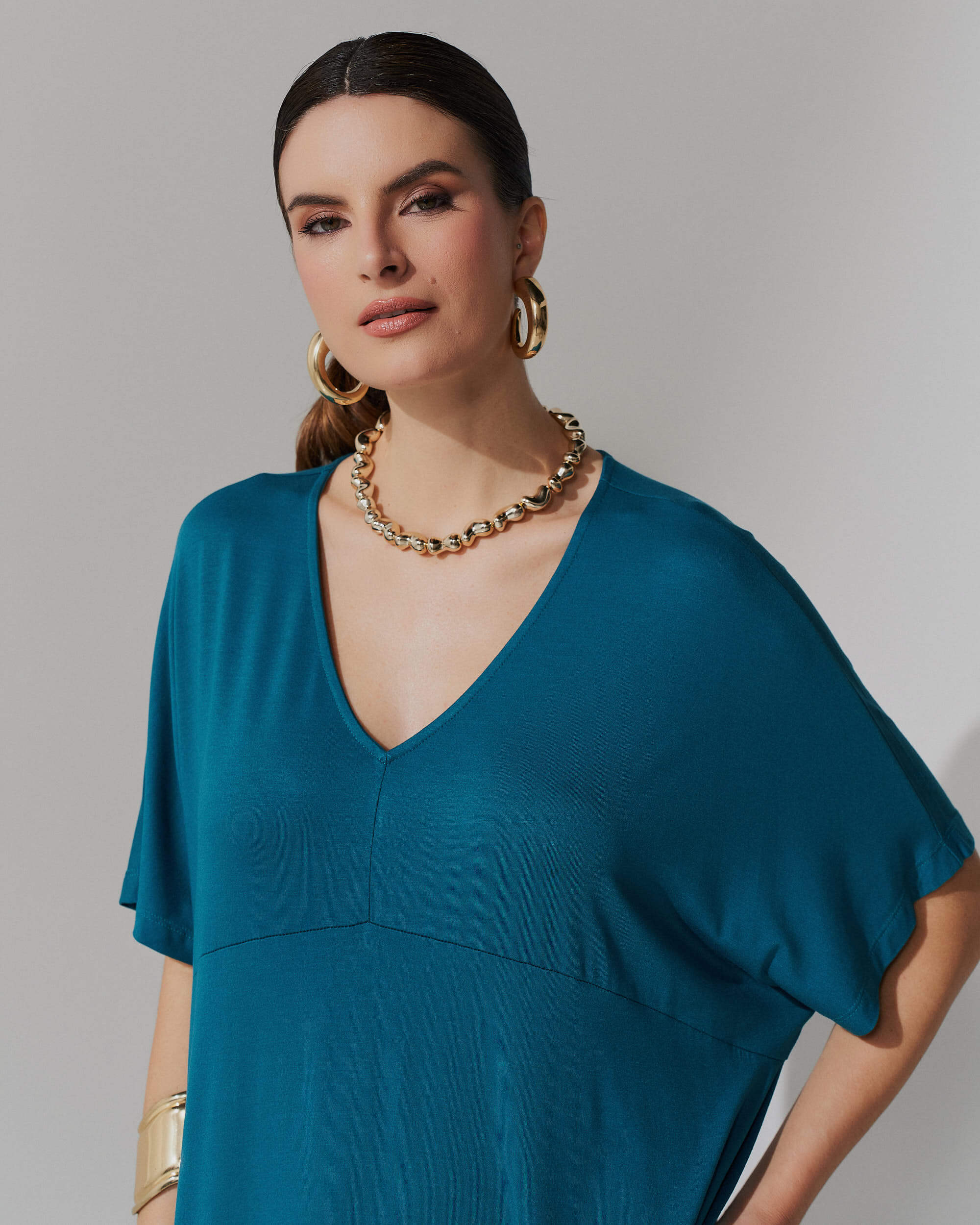 Vestido Apolina Azul Gótico