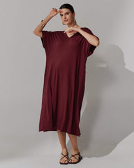 Vestido Apolina Bordo
