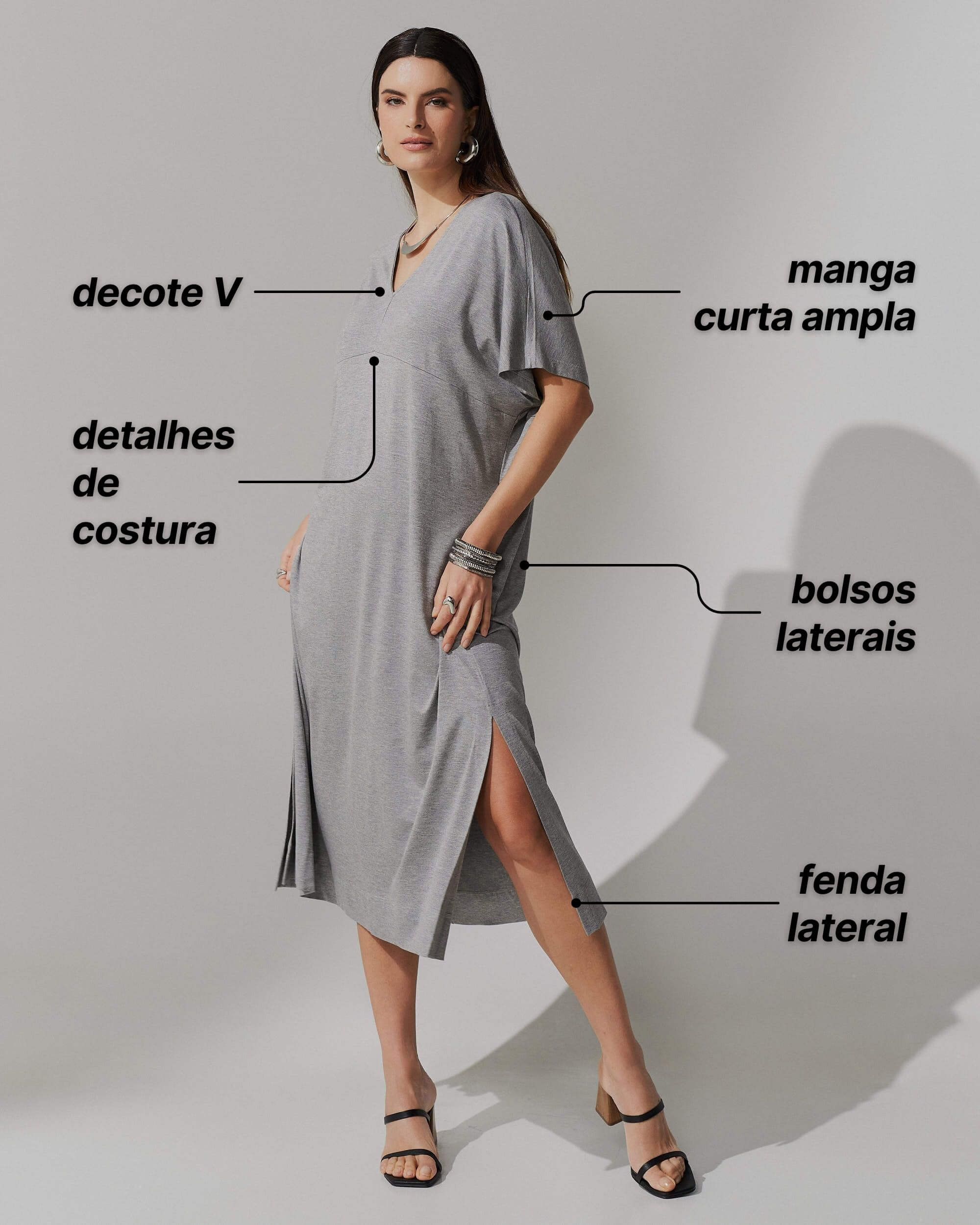 Vestido Apolina Mescla