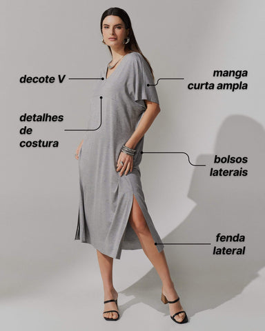Vestido Apolina Mescla