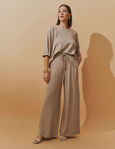 Conjunto Lino Betania Taupe