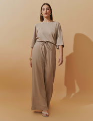 Conjunto Lino Betania Taupe
