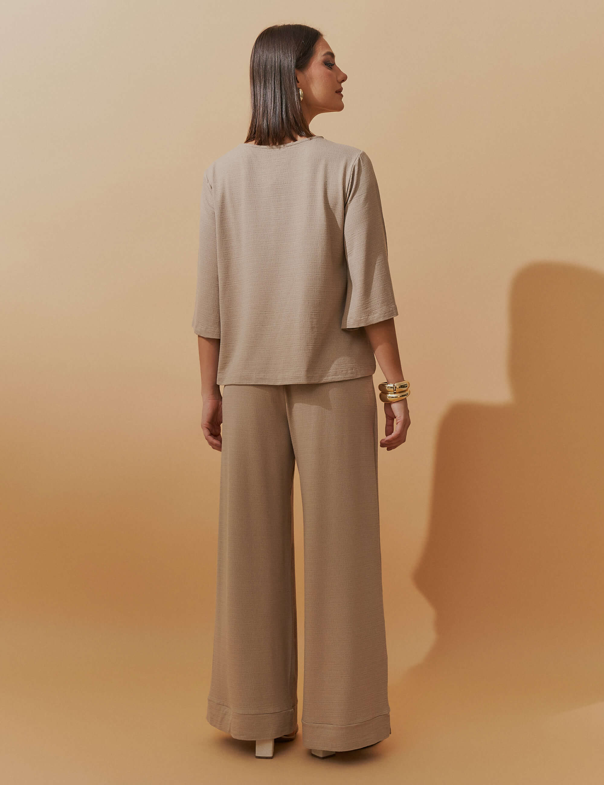 Conjunto Lino Betania Taupe
