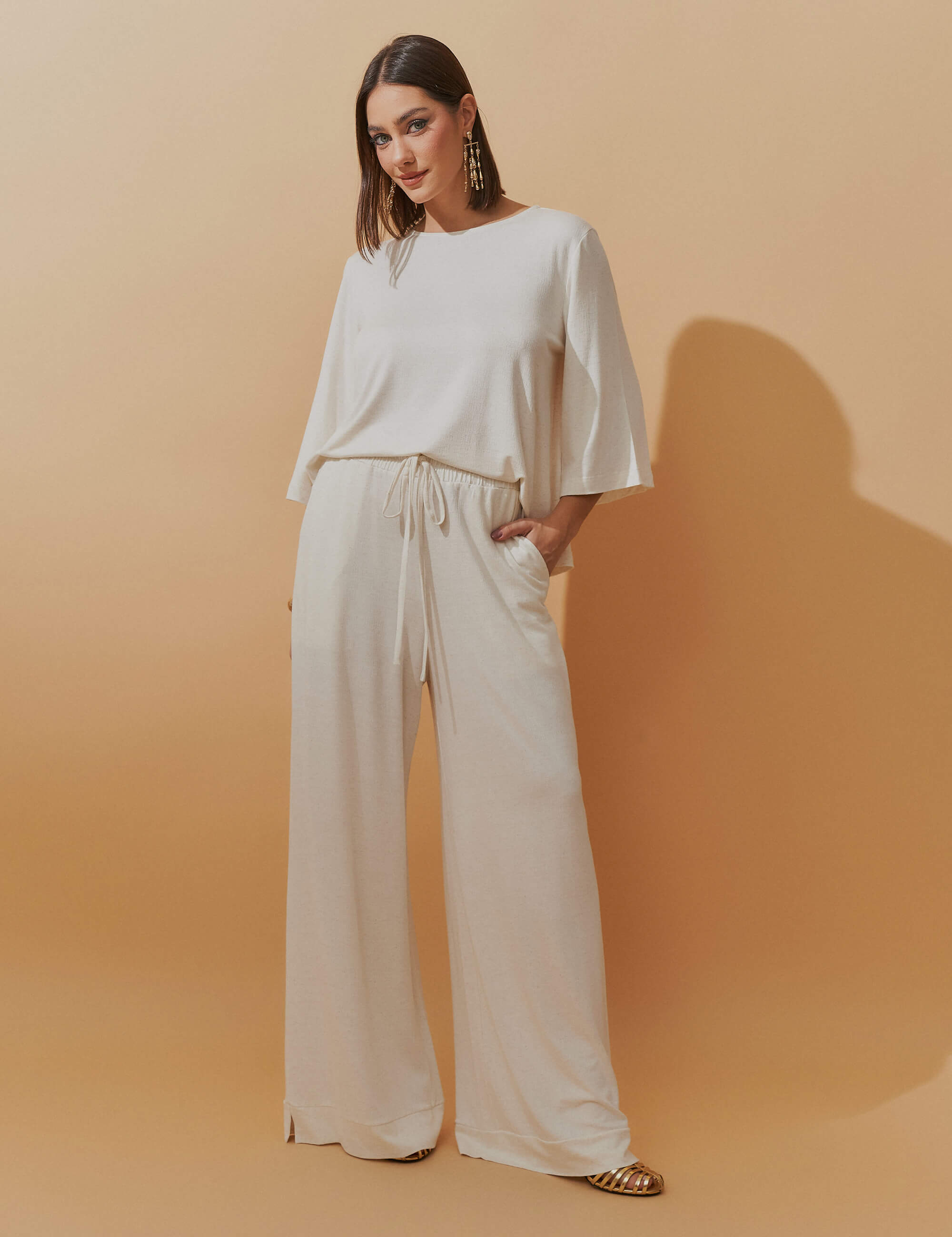 Conjunto Lino Betania Off White