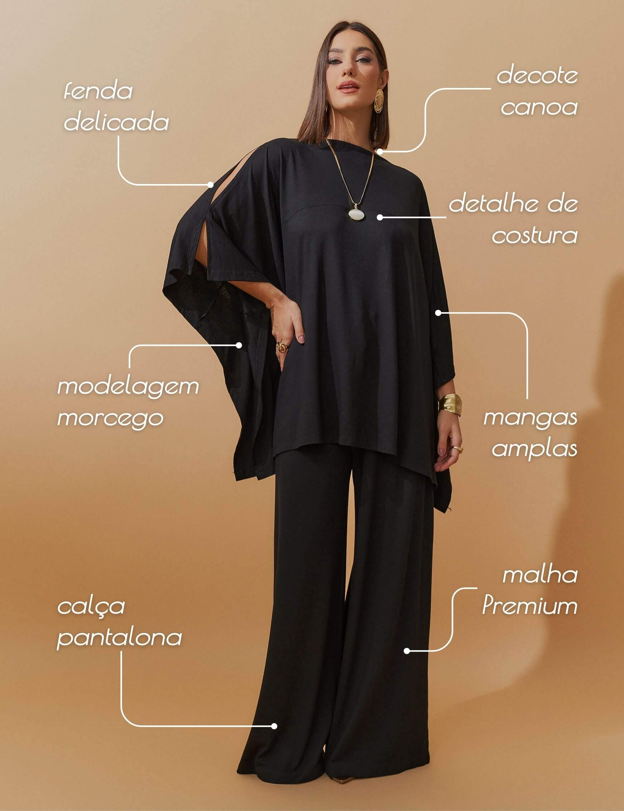 Conjunto Vicenza Benedita Preto