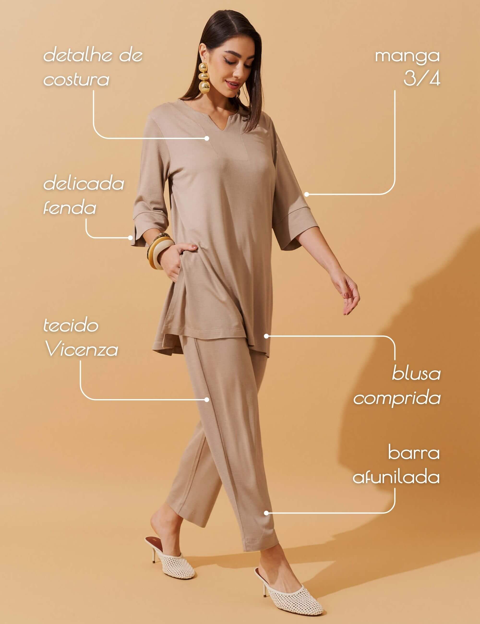 Conjunto Vicenza Briana Taupe