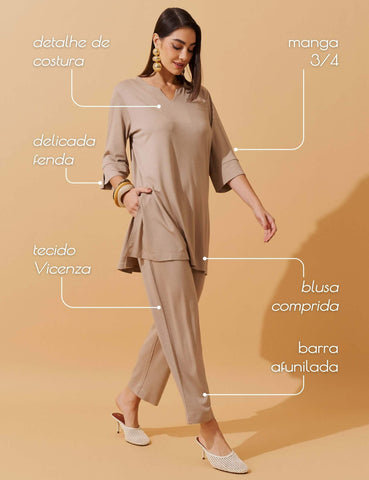 Conjunto Vicenza Briana Taupe