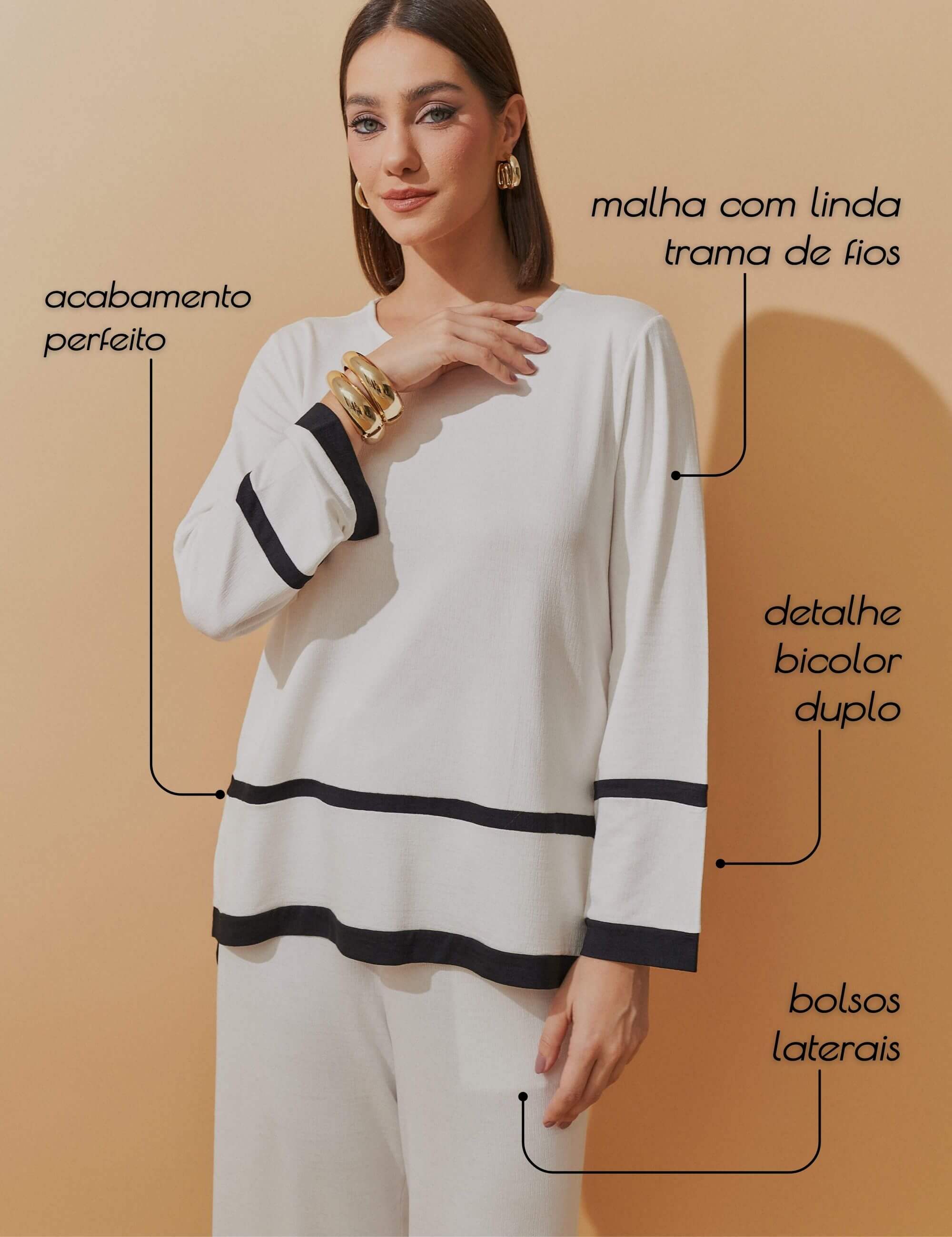 Conjunto Vicenza Balfina Off White