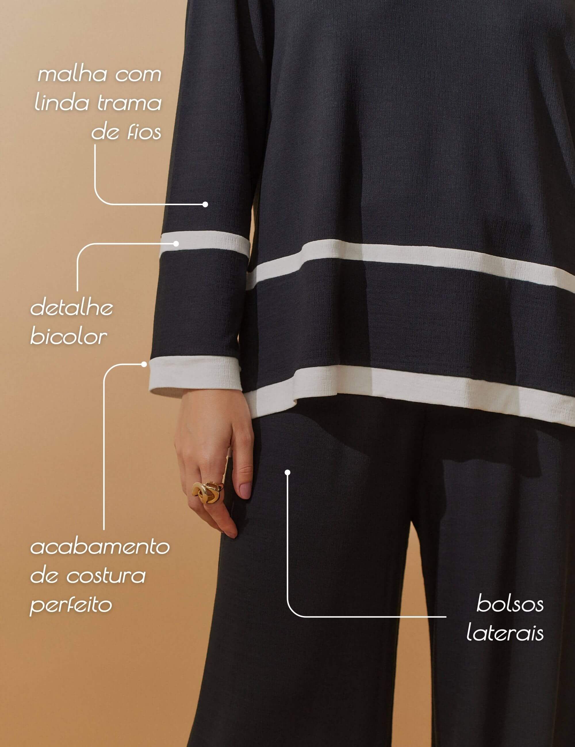 Conjunto Vicenza Balfina Preto