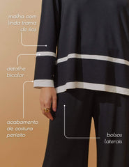 Conjunto Vicenza Balfina Preto