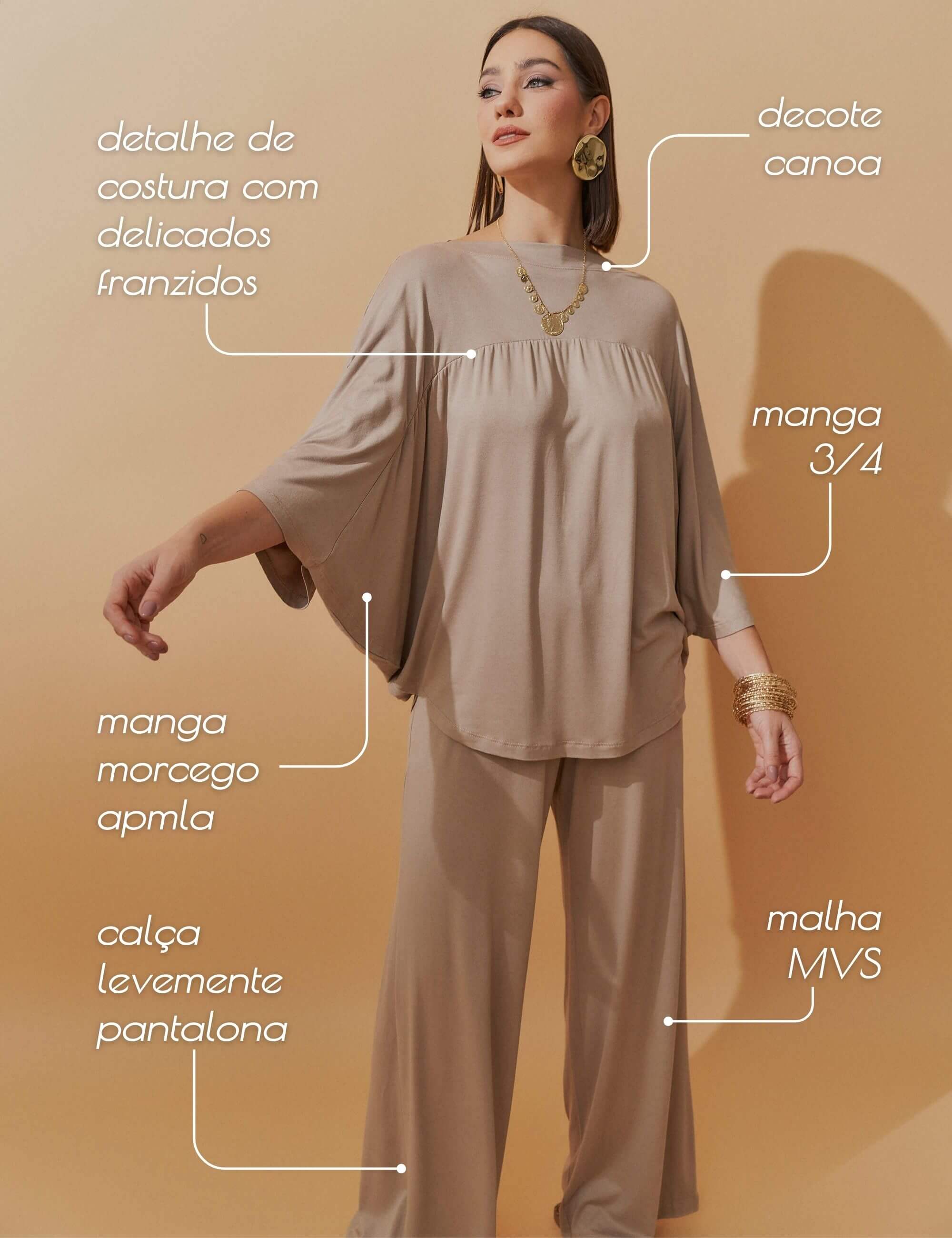 Conjunto Berta Taupe