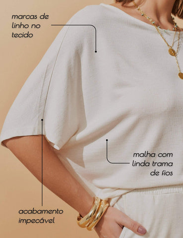 Conjunto Lino Brisa Off White