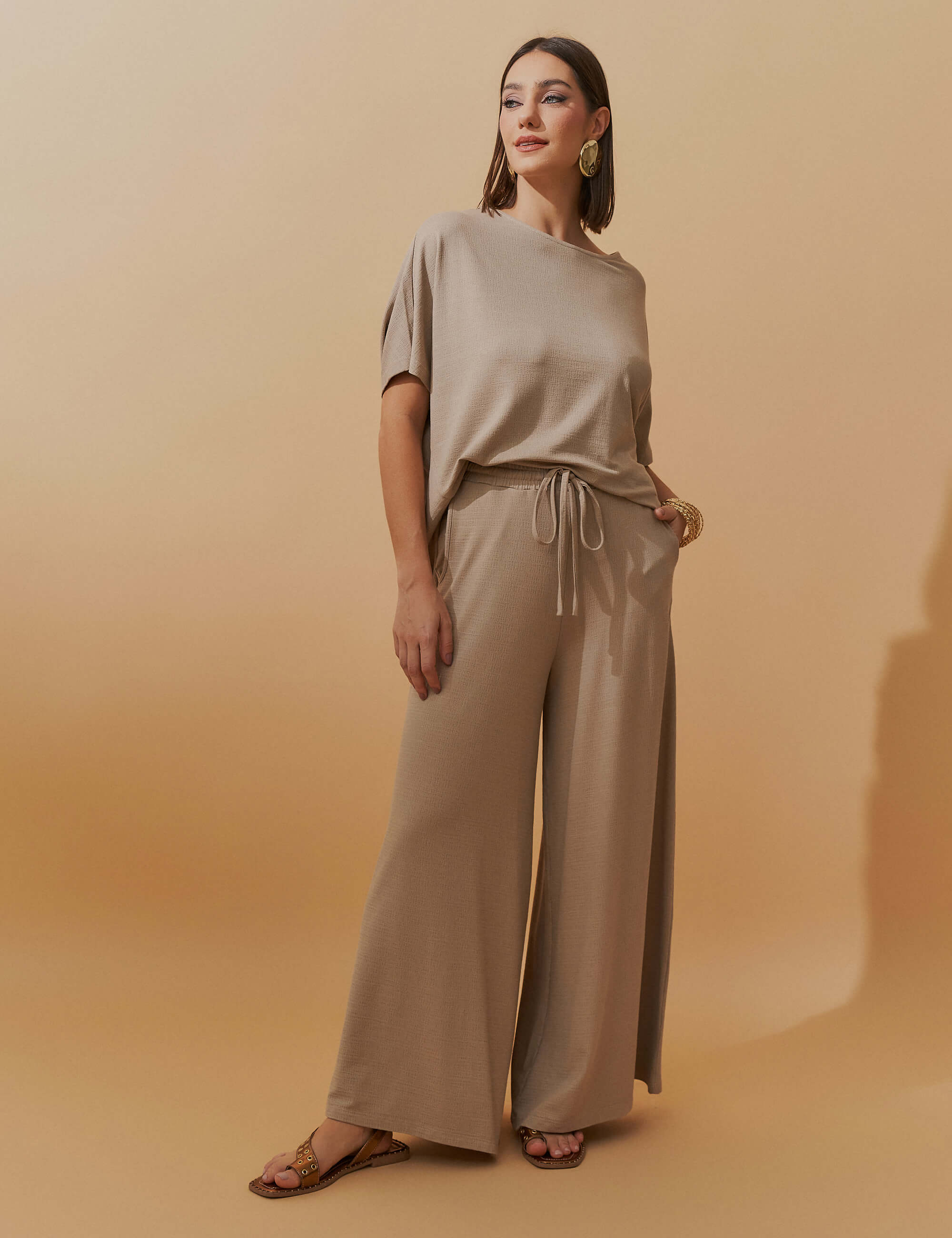 Conjunto Lino Brisa Taupe