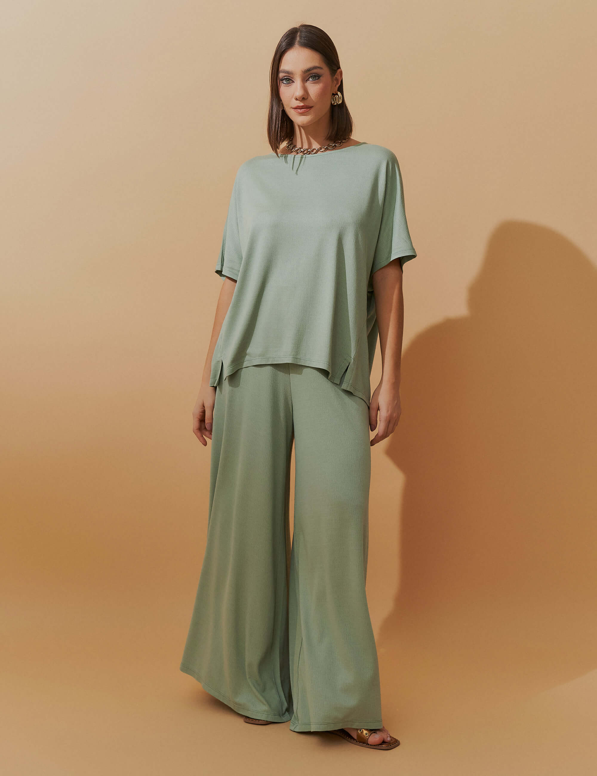 Conjunto Lino Brisa Verde Menta