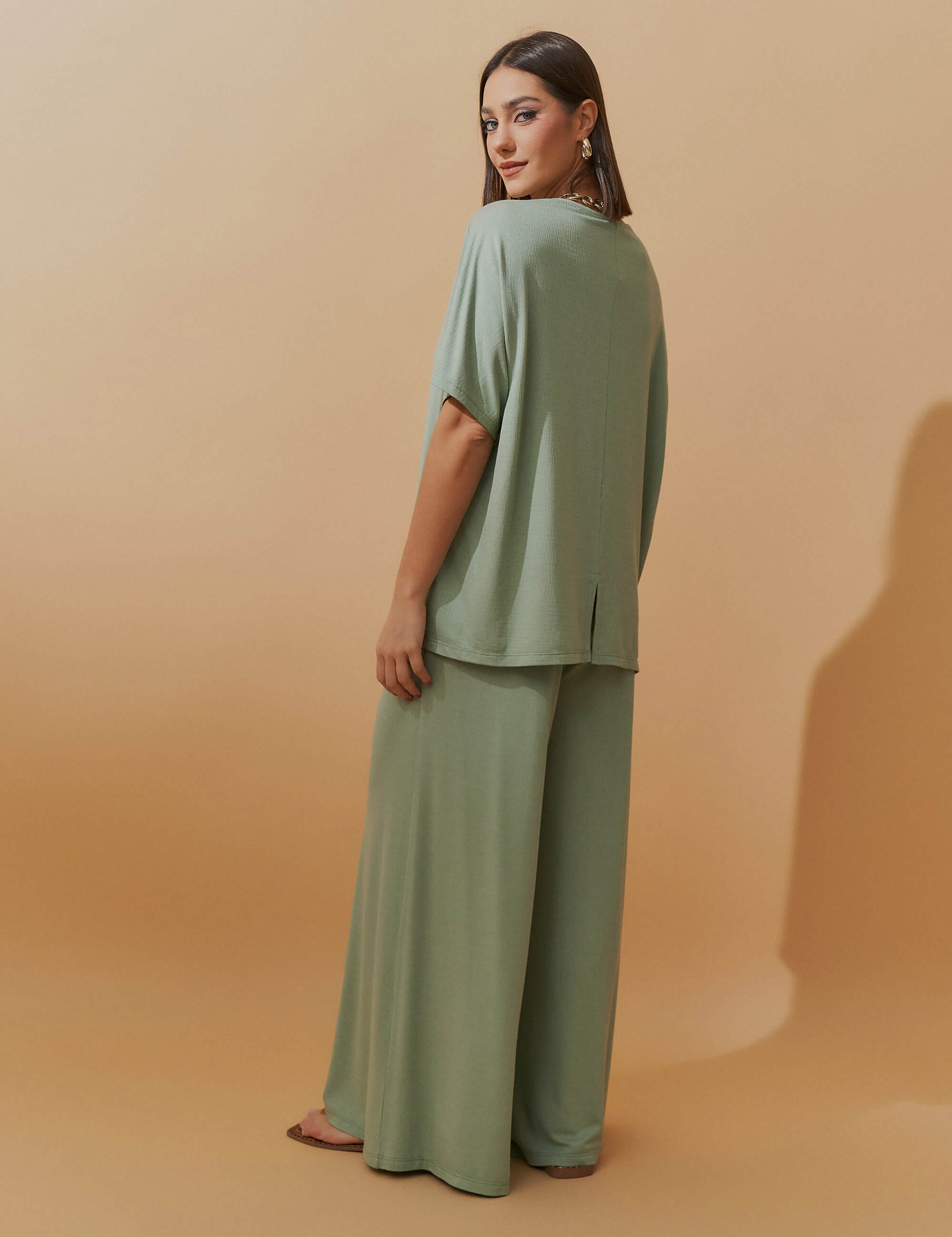 Conjunto Lino Brisa Verde Menta