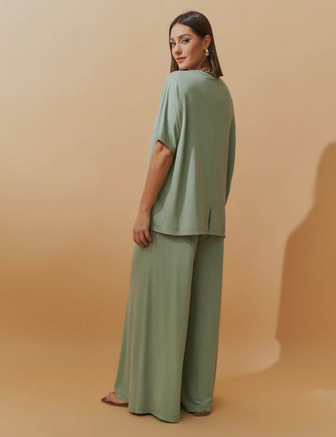 Conjunto Lino Brisa Verde Menta