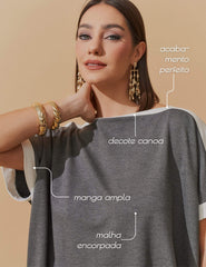 Conjunto Moletom Balmira Mescla Escuro