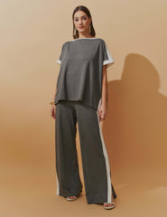 Conjunto Moletom Balmira Mescla Escuro