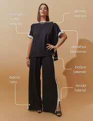 Conjunto Moletom Balmira Preto