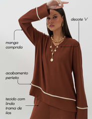Conjunto Copenhagem Carina Marrom Tamara