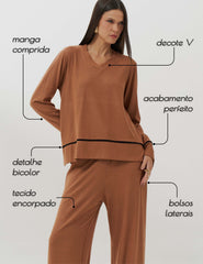 Conjunto Copenhagem Carina Mocha Mousse