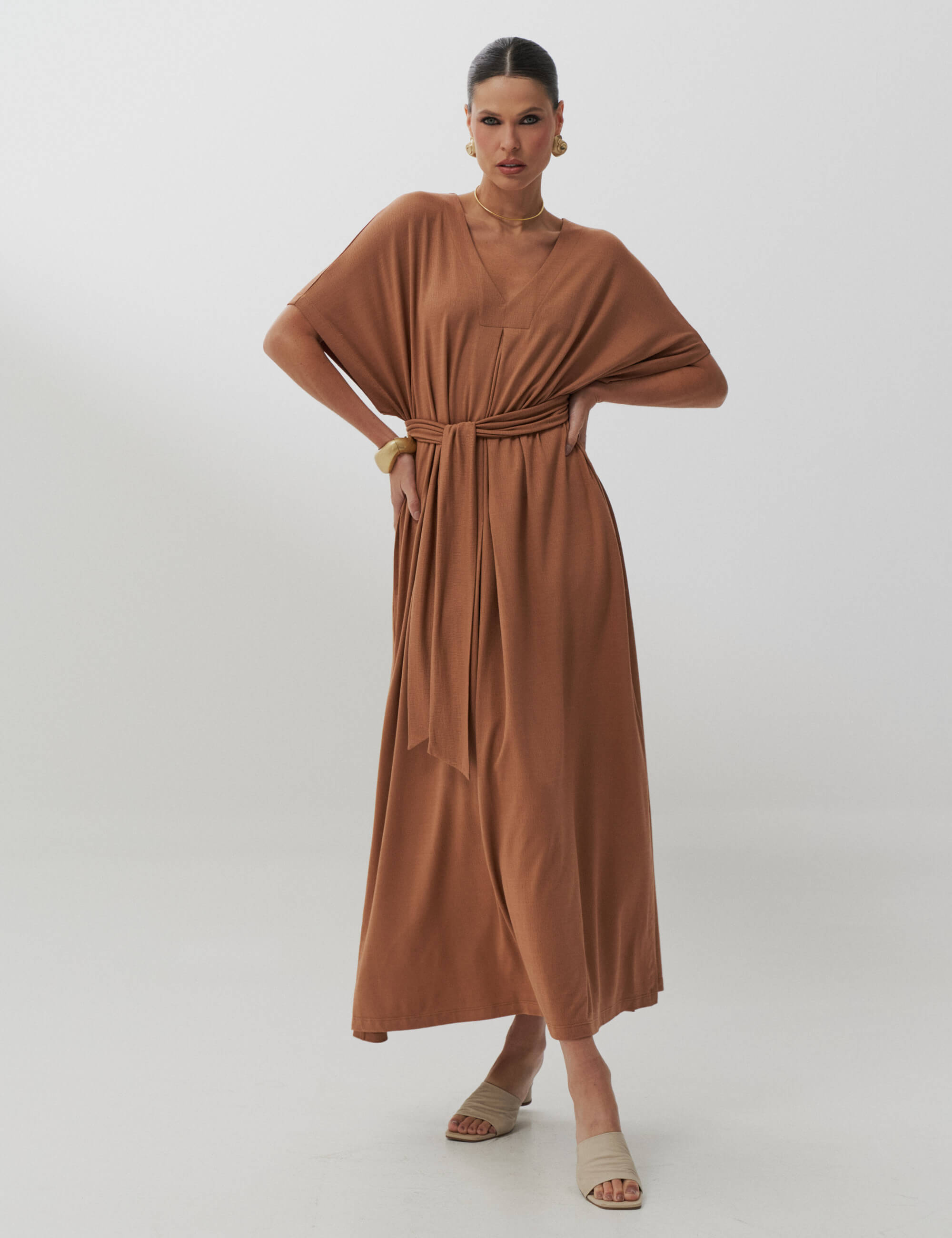 Vestido Vicenza Celina Mocha Mousse