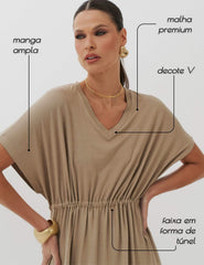 Vestido Vicenza Clara  Taupe