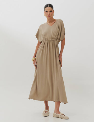 Vestido Vicenza Clara  Taupe