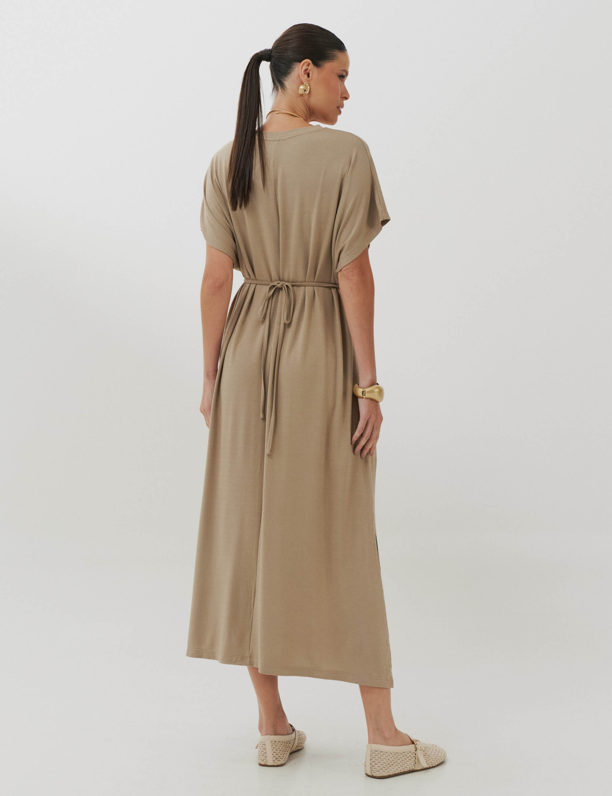 Vestido Vicenza Clara  Taupe